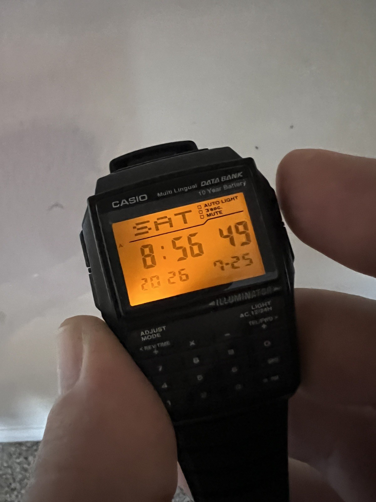 Casio Data Bank DBC-32 (2888) Calculator Digital Retro Men’s Watch Excellent