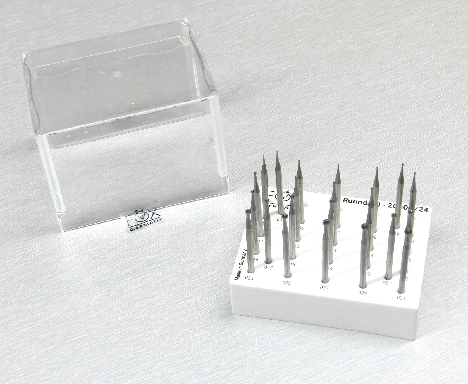 Fox Round Burs Set Jewelry Making Ball Shape Bur Fig1 Ball Burs 24 Pcs – 004-031