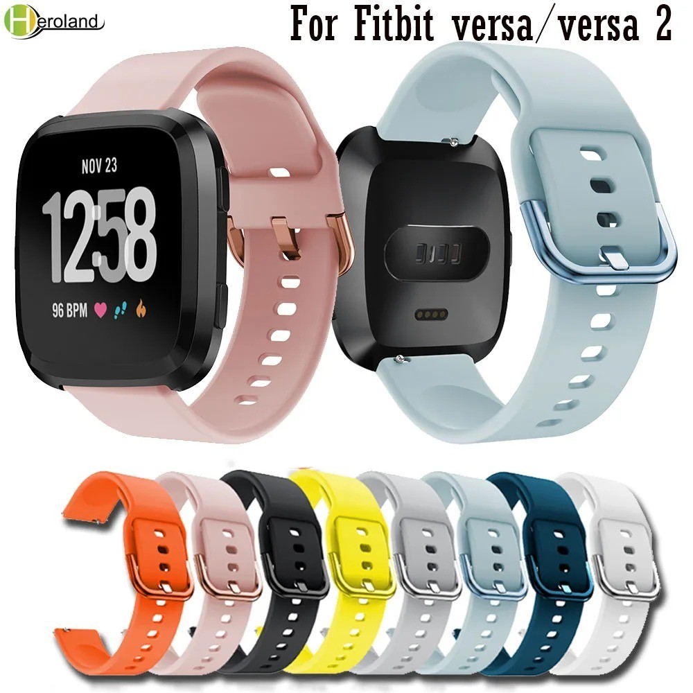 Replacement Silicone Rubber Band Strap Wristband For Fitbit Versa 1 2 Lite Watch