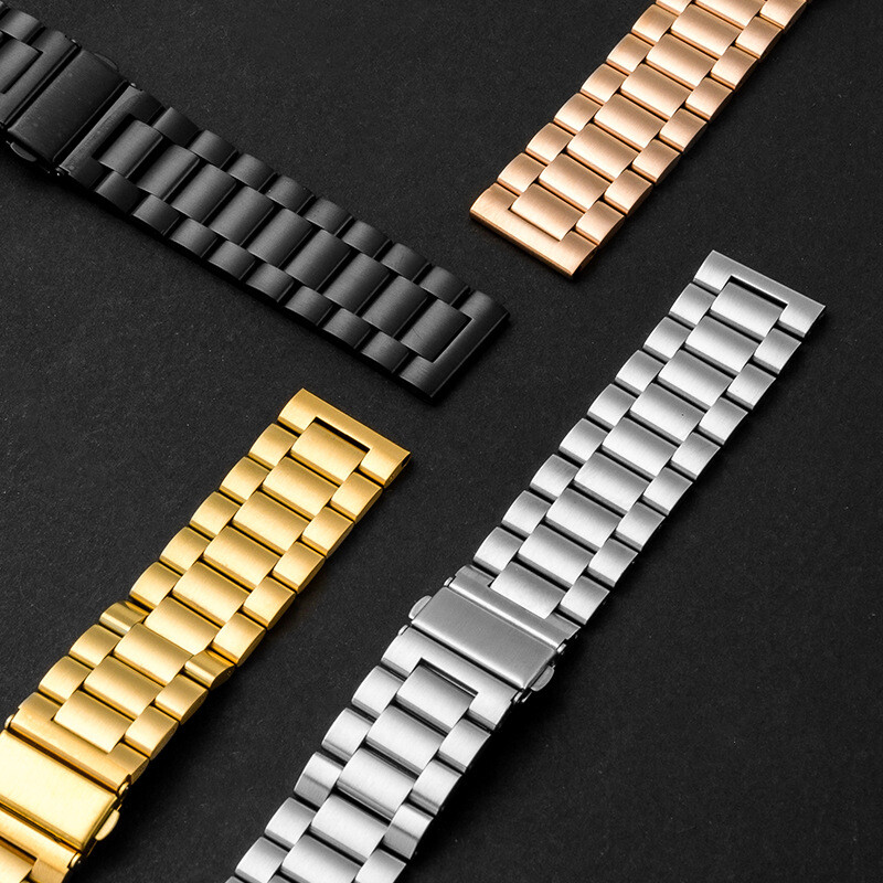 High Quality Stainless Steel Solid Steel Watch Band Metal Strap16 18 20 22 24mm