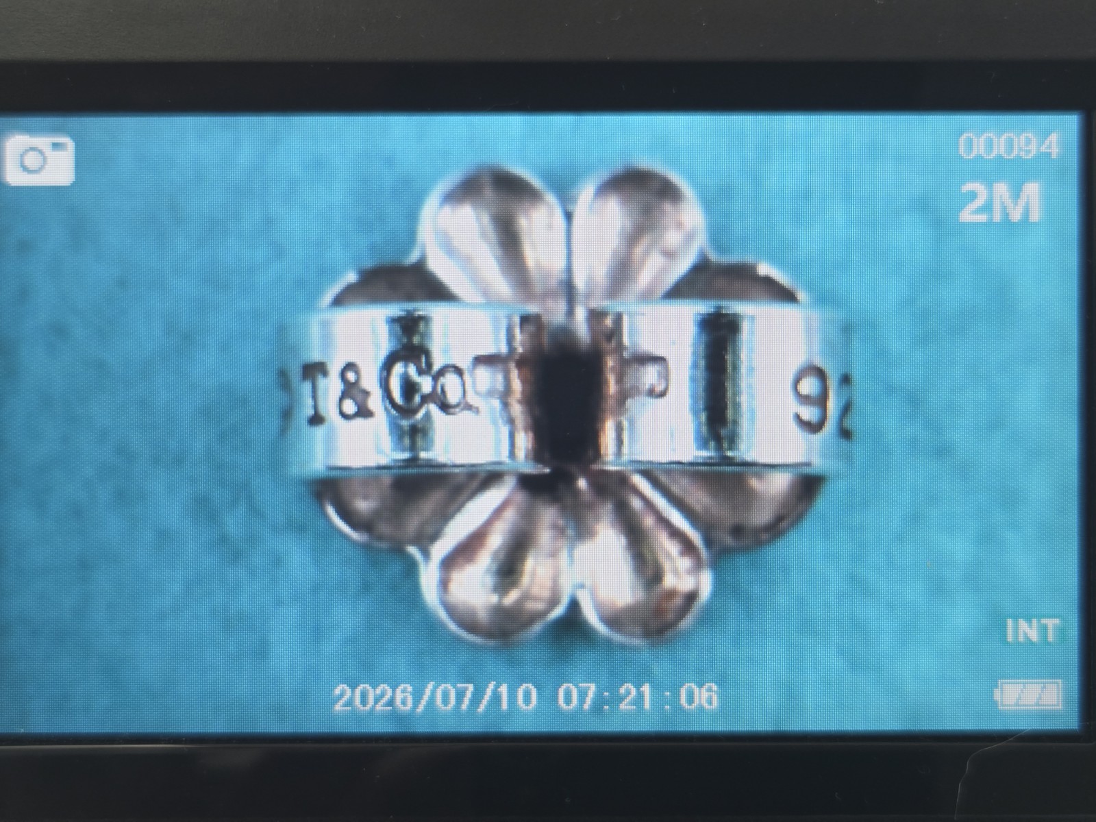 1 Authentic Tiffany & Co. Sterling Silver Earring Butterfly Push Back Backing