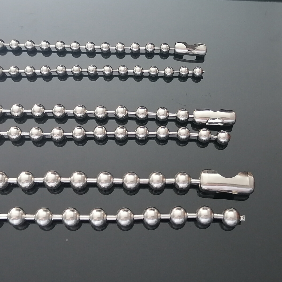 Punk Ball Chain Necklace 316L Stainless Steel, 2000’s Y2K Large bead jewelry
