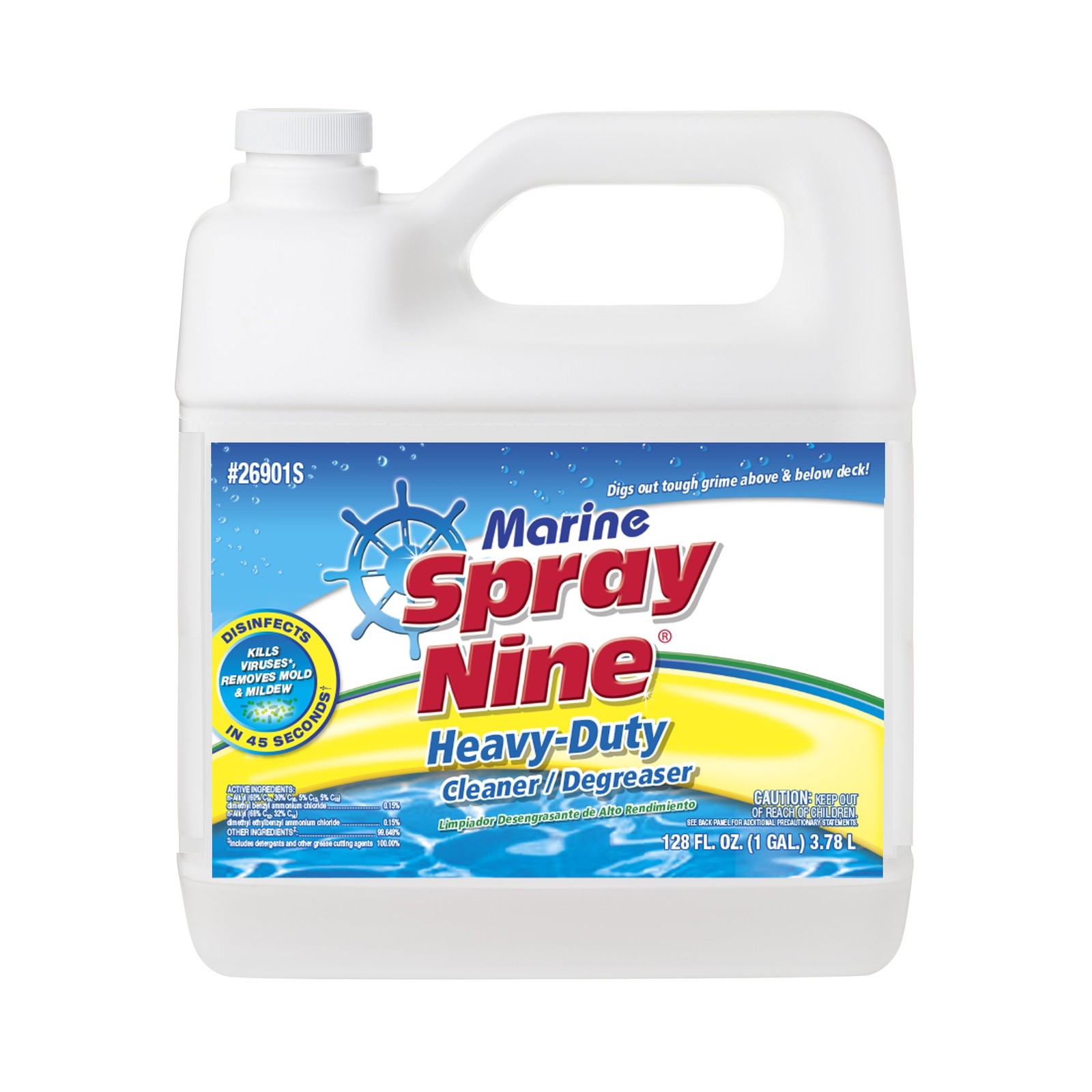Spray Nine 26901S Marine Cleaner – 1 Gallon, 128 128 Fl Oz (Pack of 1), White