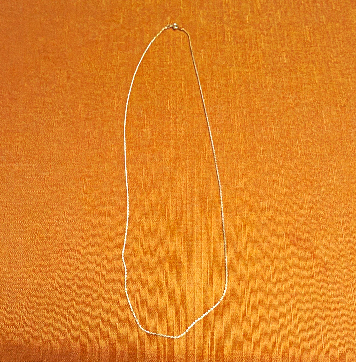 Italy 925 Sterling Silver Rope Chain Necklace, Spring Ring Closure, No Stone
