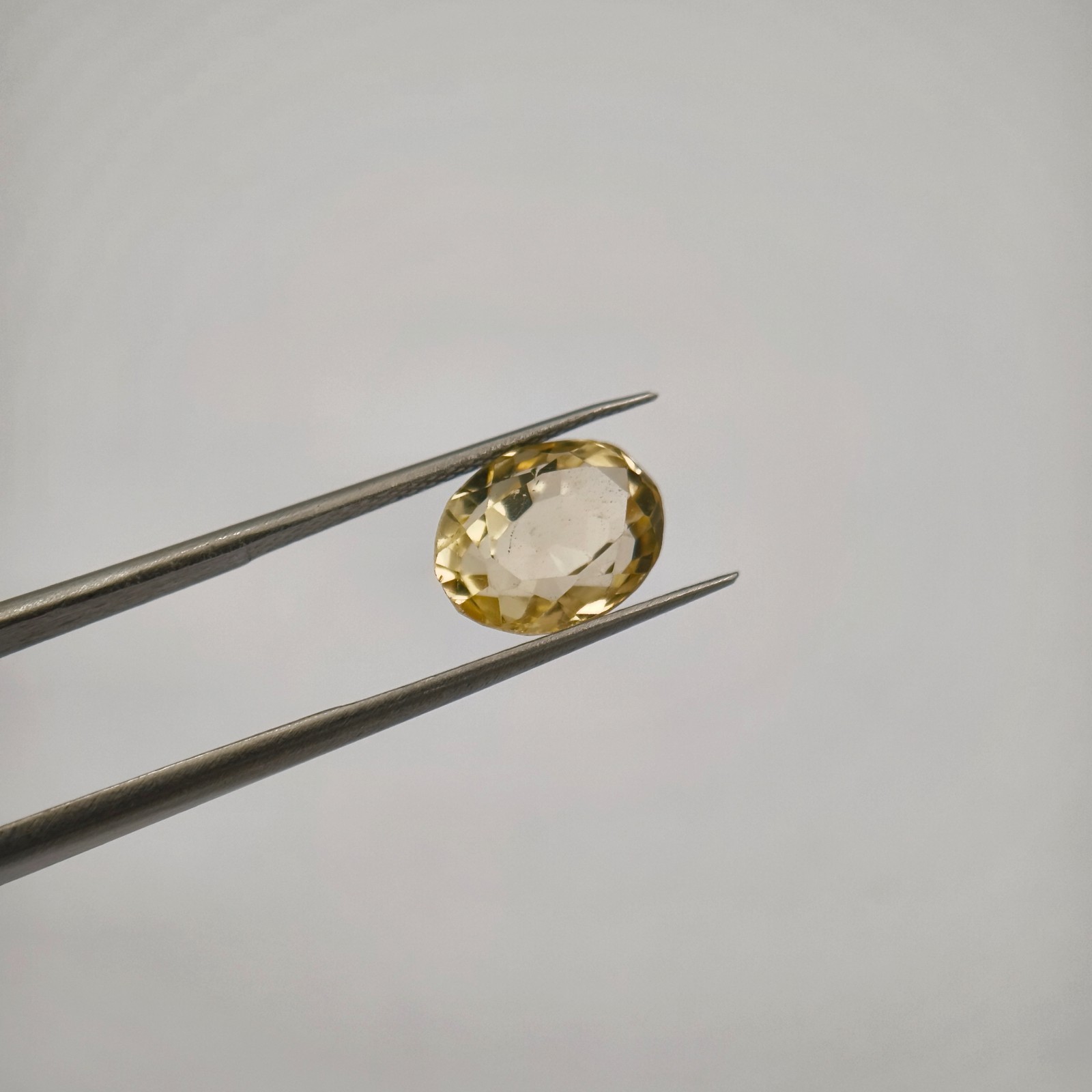 Natural Citrine Oval Step Cut 10×8 mm 3.00 Ct Yellow Transparent Gemstone Brazil