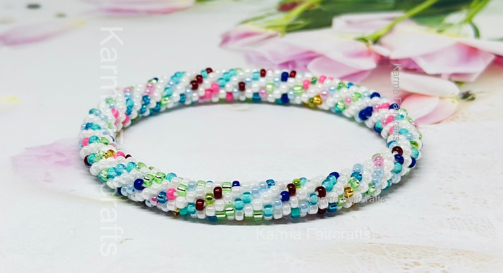 Nepal Beaded Bracelet Colorful Seed Beads Bracelets Hand Crocheted Buy2get1free