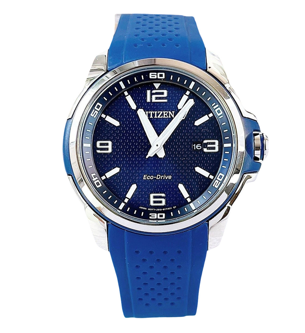 Citizen AR Blue Dial Blue Polyurethane Eco-Drive Men’s Watch AW1158-05L
