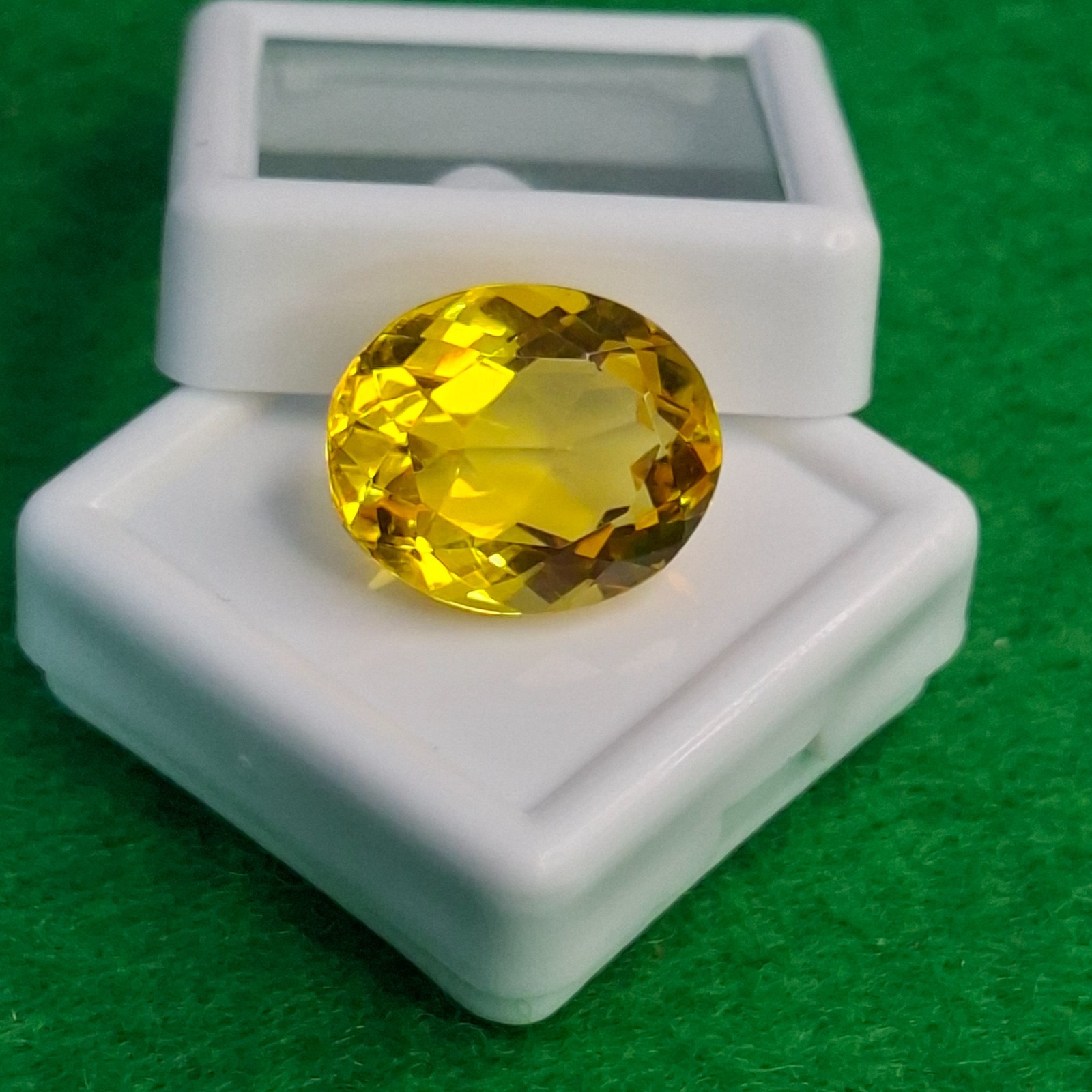 Real Yellow Natural Sapphire Oval Shape 11-13 Ct Certified Loose Gemstone GB021