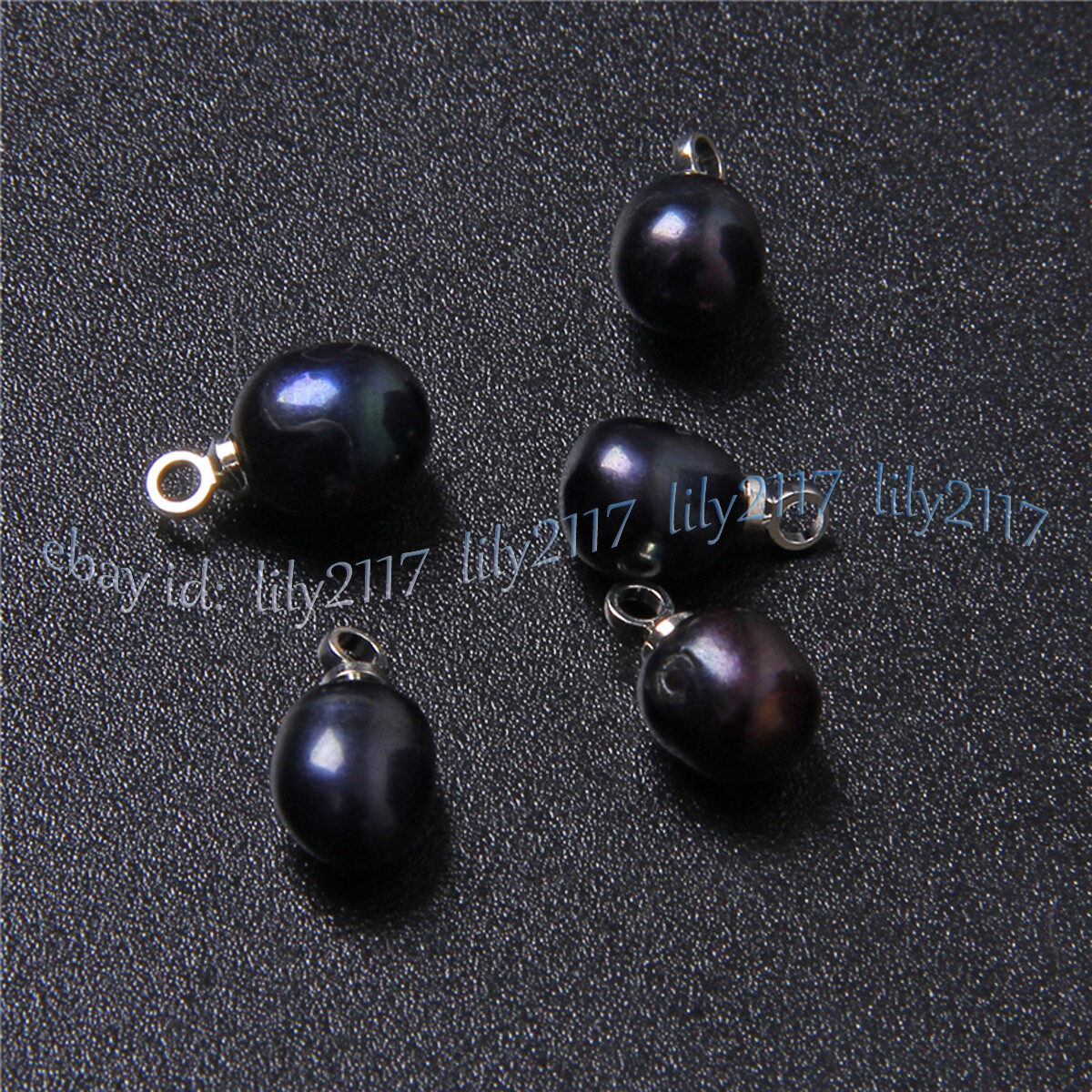 Wholesale Natural White Pink Purple Black Freshwater Cultured Drop Pearl Pendant