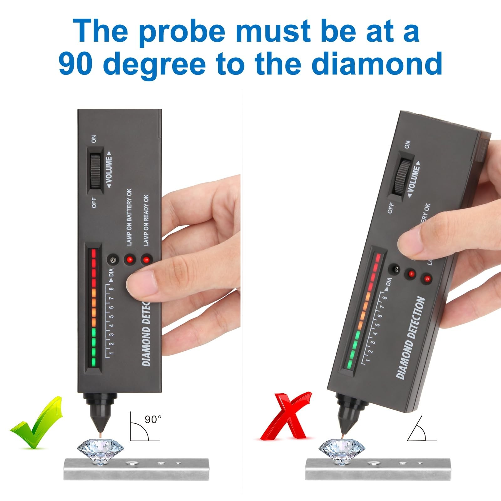High Accuracy Gold Silver Test Kit Diamond Tester Precious Metal Testing Kit NEW