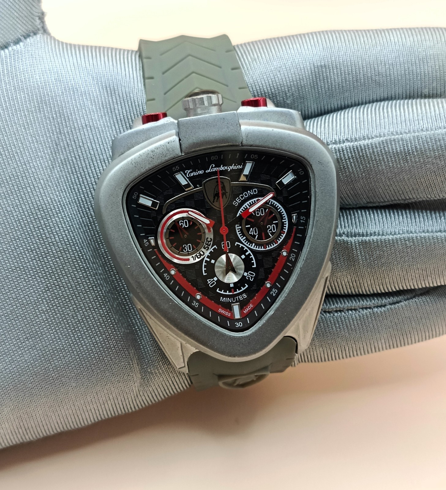 Amazing Tonino Lamborghini Chronograph Black Dial Refurbished Men’s Wrist Watch