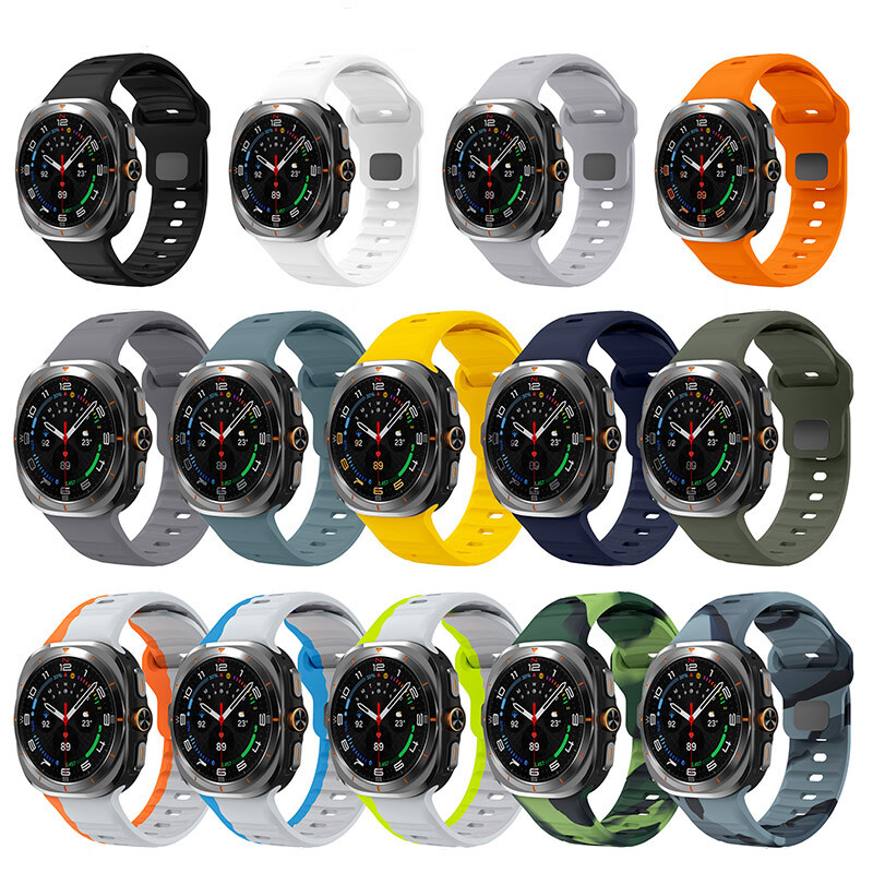 47mm Soft Silicone Loop Bracelet Sports Band For Samsung Galaxy Watch 7 Ultra
