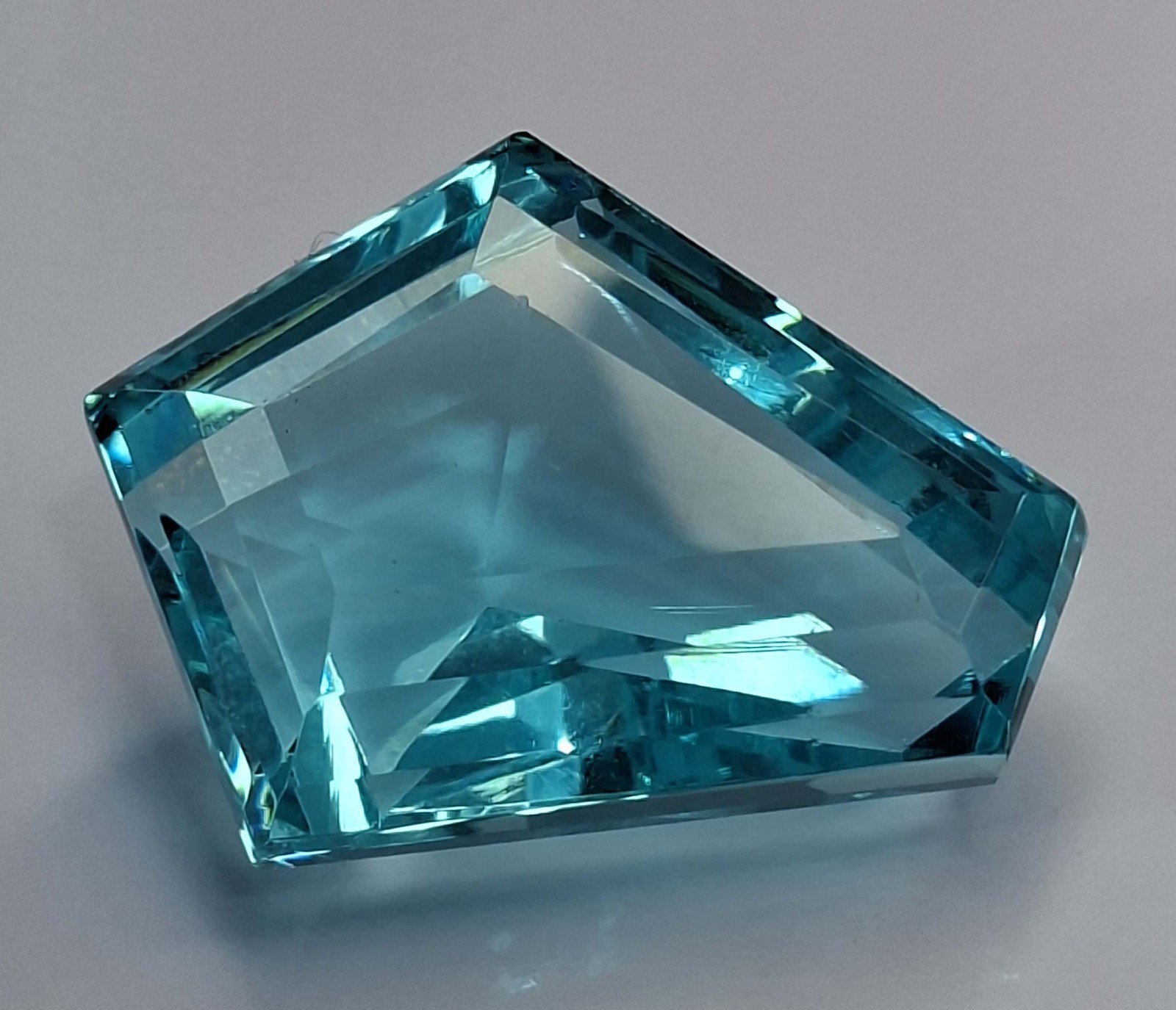 Lab Created Light Blue Topaz Fancy Cut 47-49 Ct Certified Loose Gemstone SP479