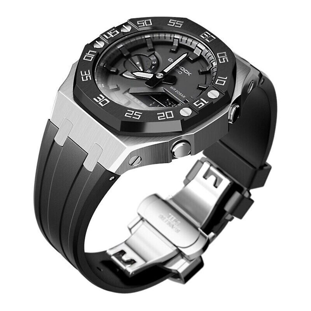 Dial Bezel AP Mod Kit Metal Refit Case Band Strap Cover for G-Shock GA-2100/2110