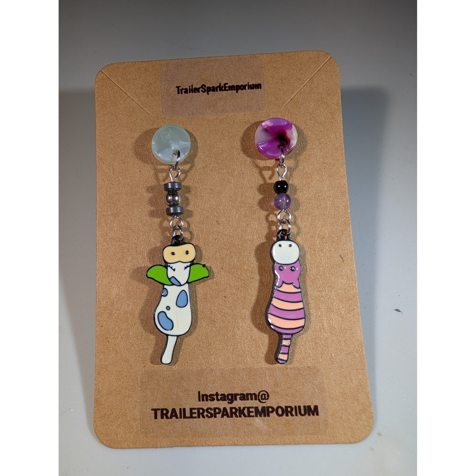 Howls Moving Castle Bedroom Protection Stuffed Animal Charms Earrings NickelFree