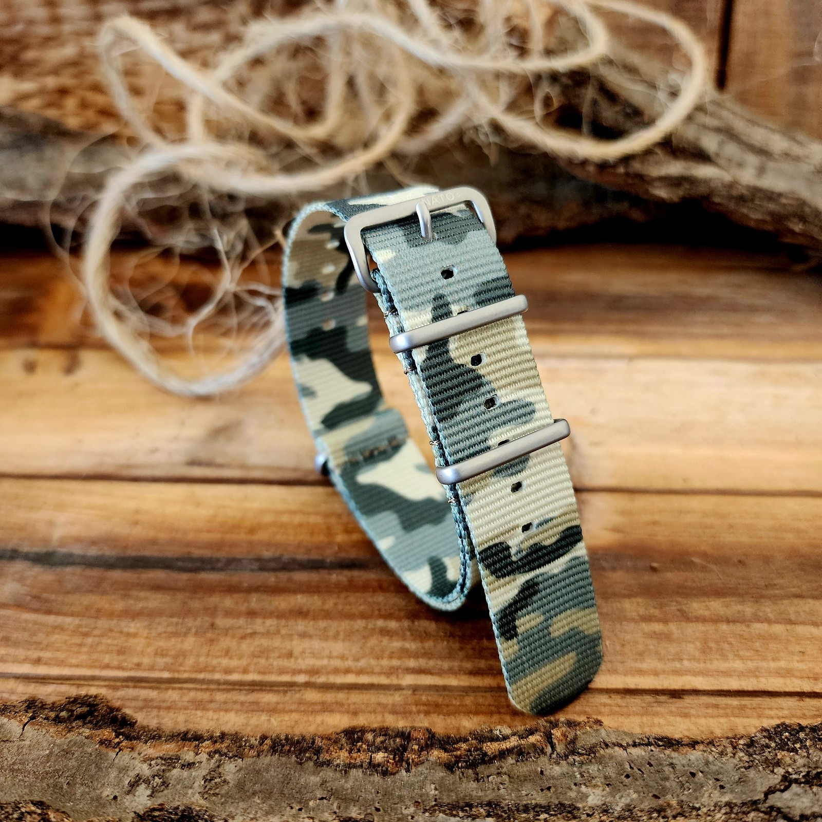 NATO G10 CAMO Ballistic nylon Military strap MoD Spec Army Navy Marine watchband