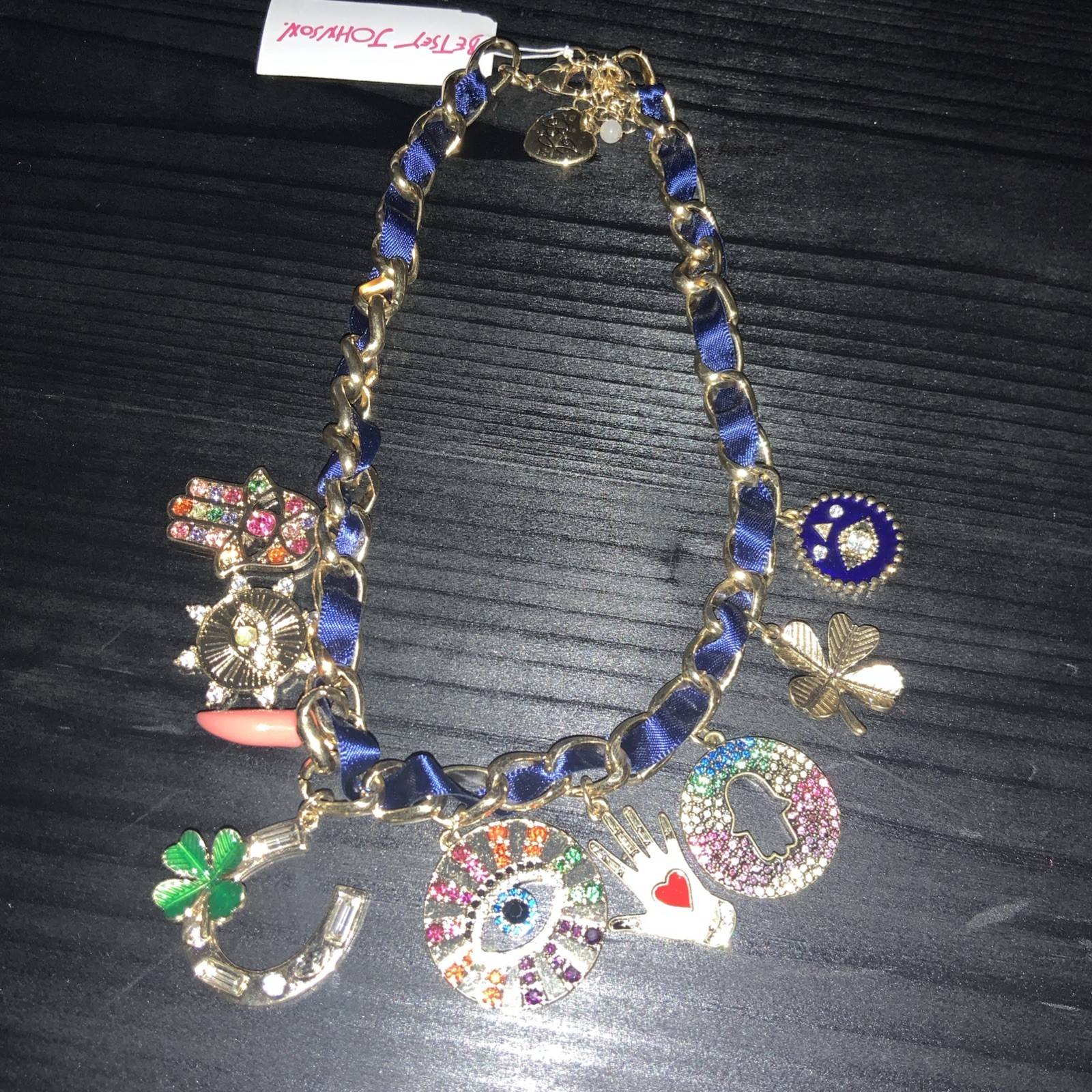 Betsey Johnson Lucking Out Eye Statement Necklace – Extremely Rare – G1