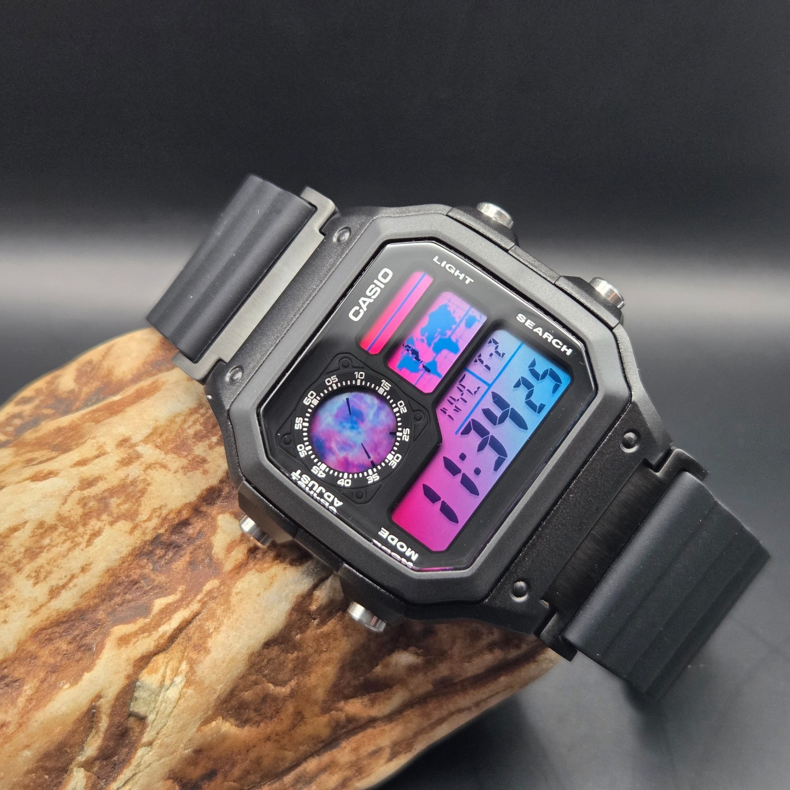 New Casio Royale AE1200 Mod – Event Horizon. Nebula Gradient. Hydromod.