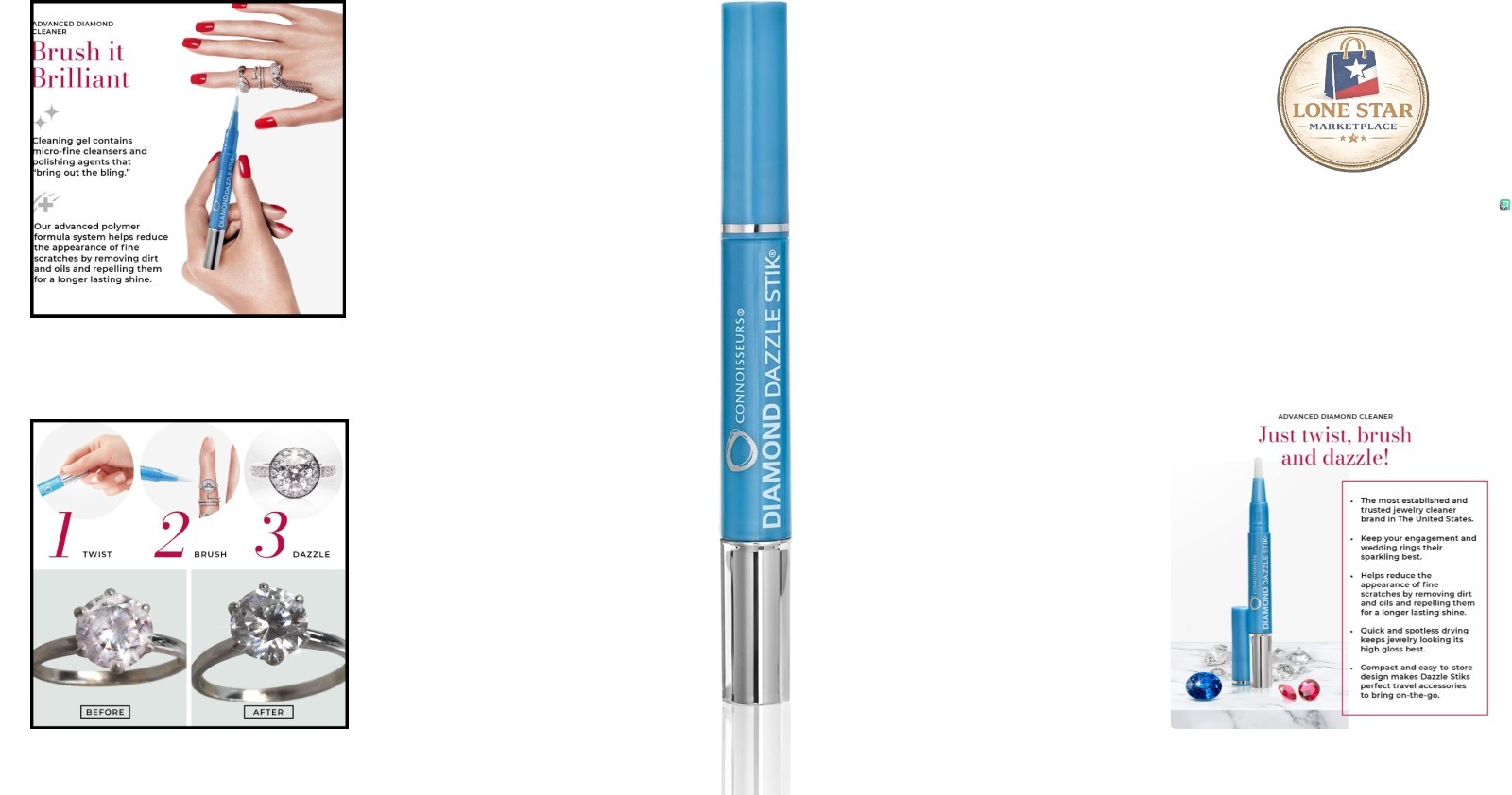 Non-Toxic Diamond Dazzle Stik | Perfect for Diamonds, Gold & Platinum Jewelry