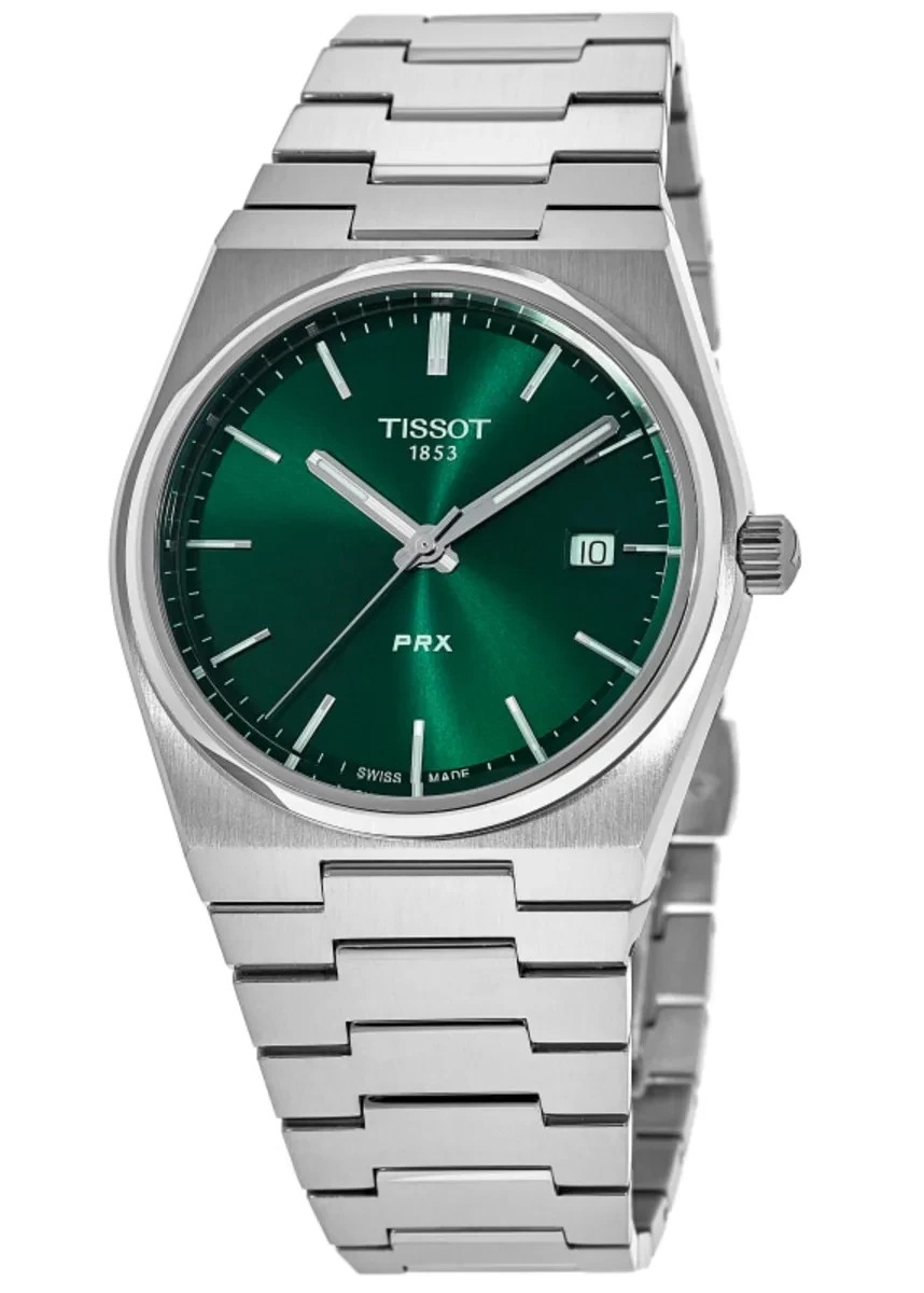 Tissot PRX Green Dial Quartz 40mm Mens Watch T1374101109100
