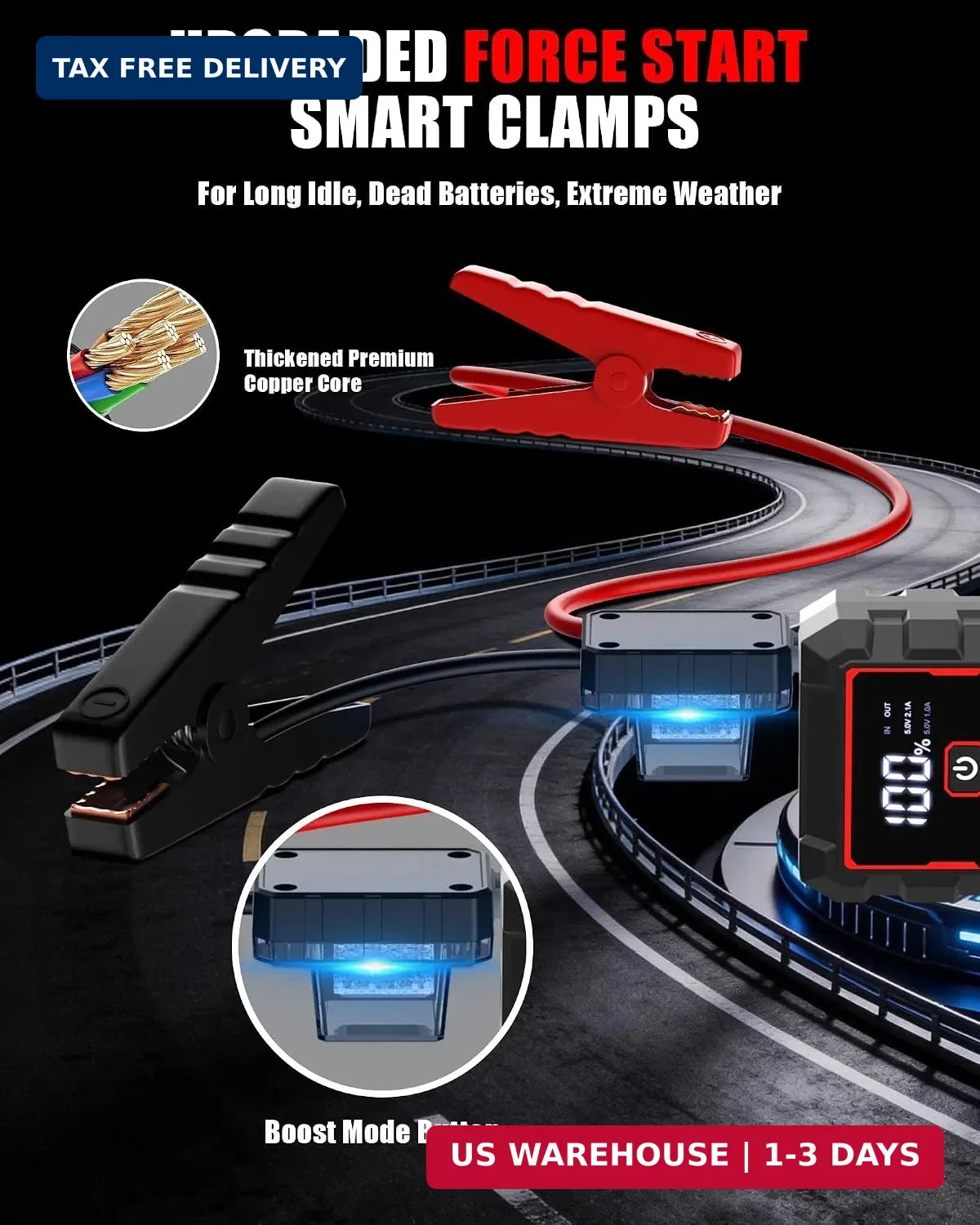 Jump Starter Battery Jumper Starter Portable Jump Box for Car Battery 5000A | Ca