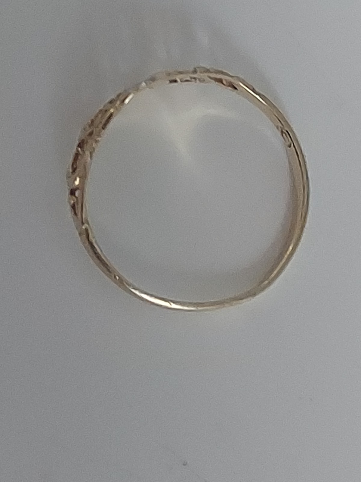 14K Gold Heart Filigree Ring Size 2.5 Pinky Tiny Ring 0.55g Tested