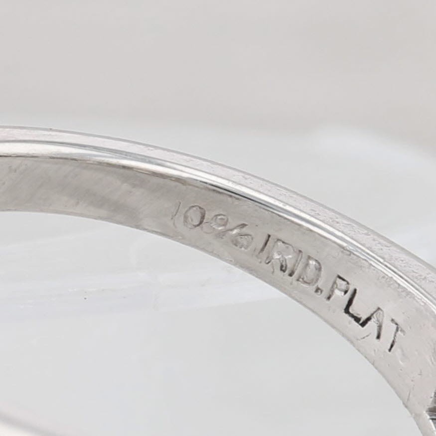 Art Deco 1.35ctw Diamond Ring 900 Platinum Size 6.25 Wedding Anniversary Band