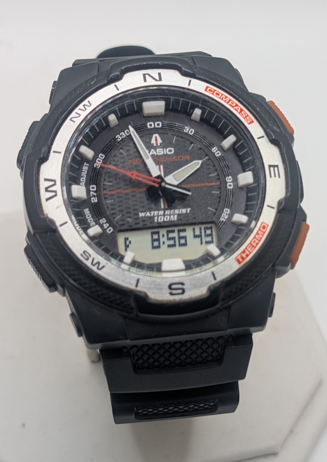 Casio Men’s SGW-500H 5269 Twin Sensor Resin Watch New Battery
