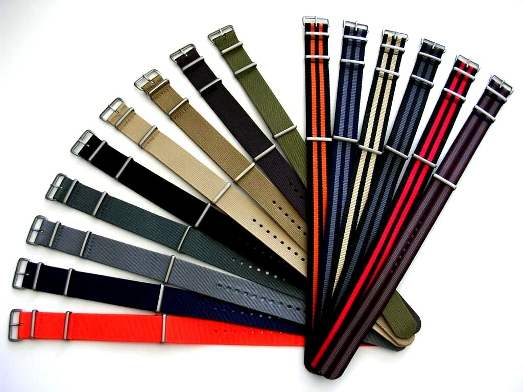 22mm NATO G10 ® strap Premium nylon Smart watch band Military RAF bond IW SUISSE