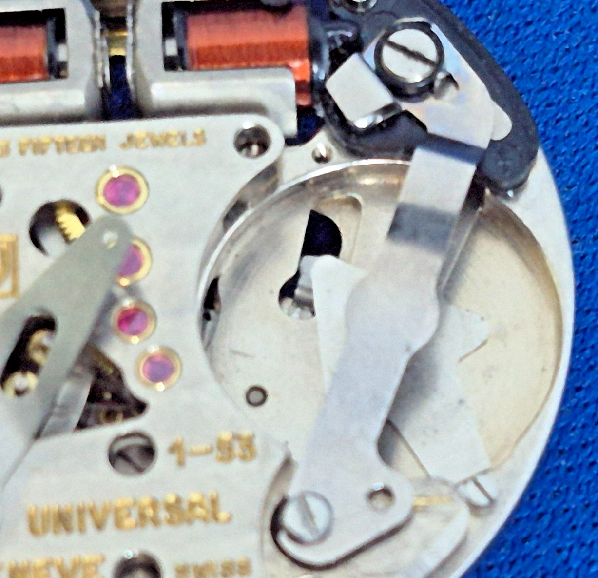 Universal Geneve Unisonic Movement 1-53 parts/repair; untested from a gold buyer