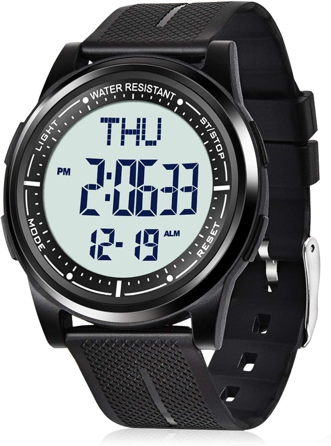 Digital Watch Waterproof with Stopwatch Alarm Countdown Dual Time for Men Women