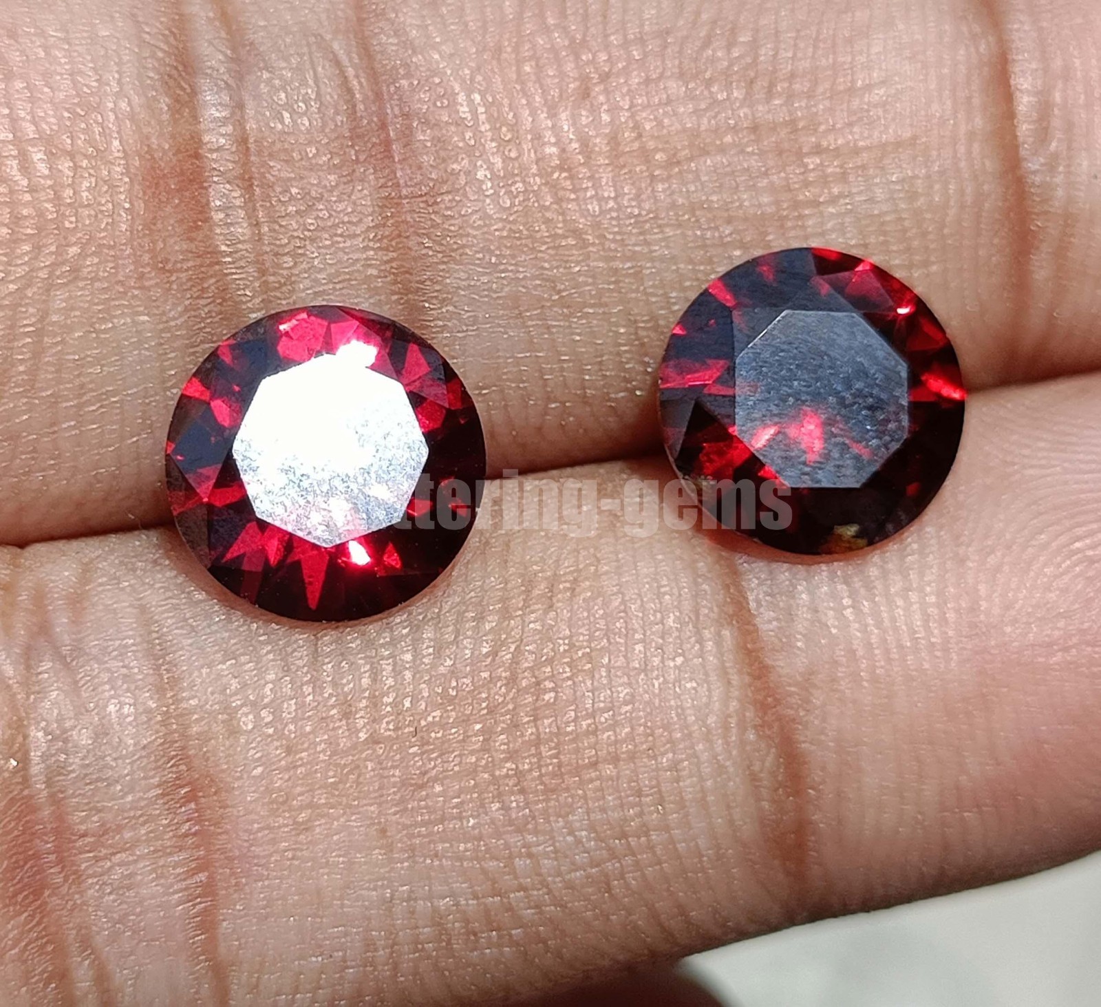9 CT Natural Red Ruby Round Shape Pair 10x6mm IGL Certified Loose Gemstone 6JHK