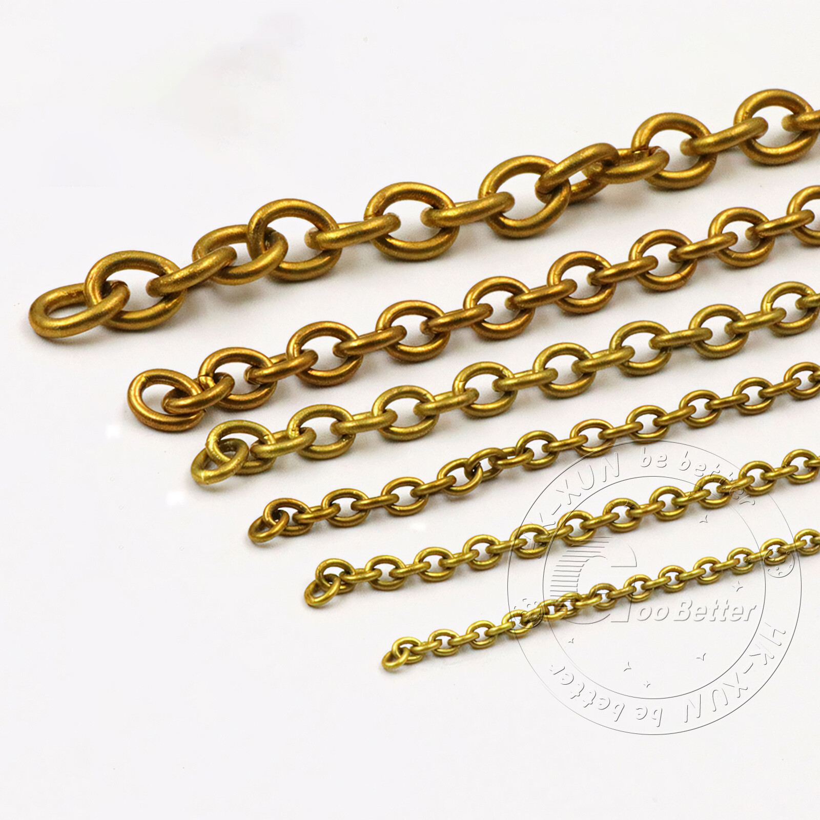 Solid Brass Chain 4-15mm Width Necklace Jewelry Bags Craft Chain Sold Per Meters