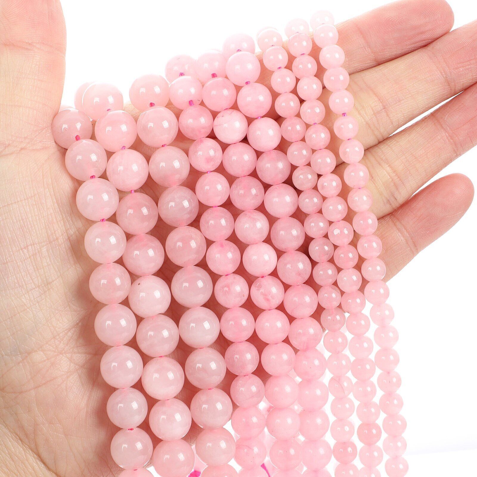 Natural Gemstone Round Spacer Loose Beads Jewelry Making 4mm 6mm 8mm 10mm 12mm