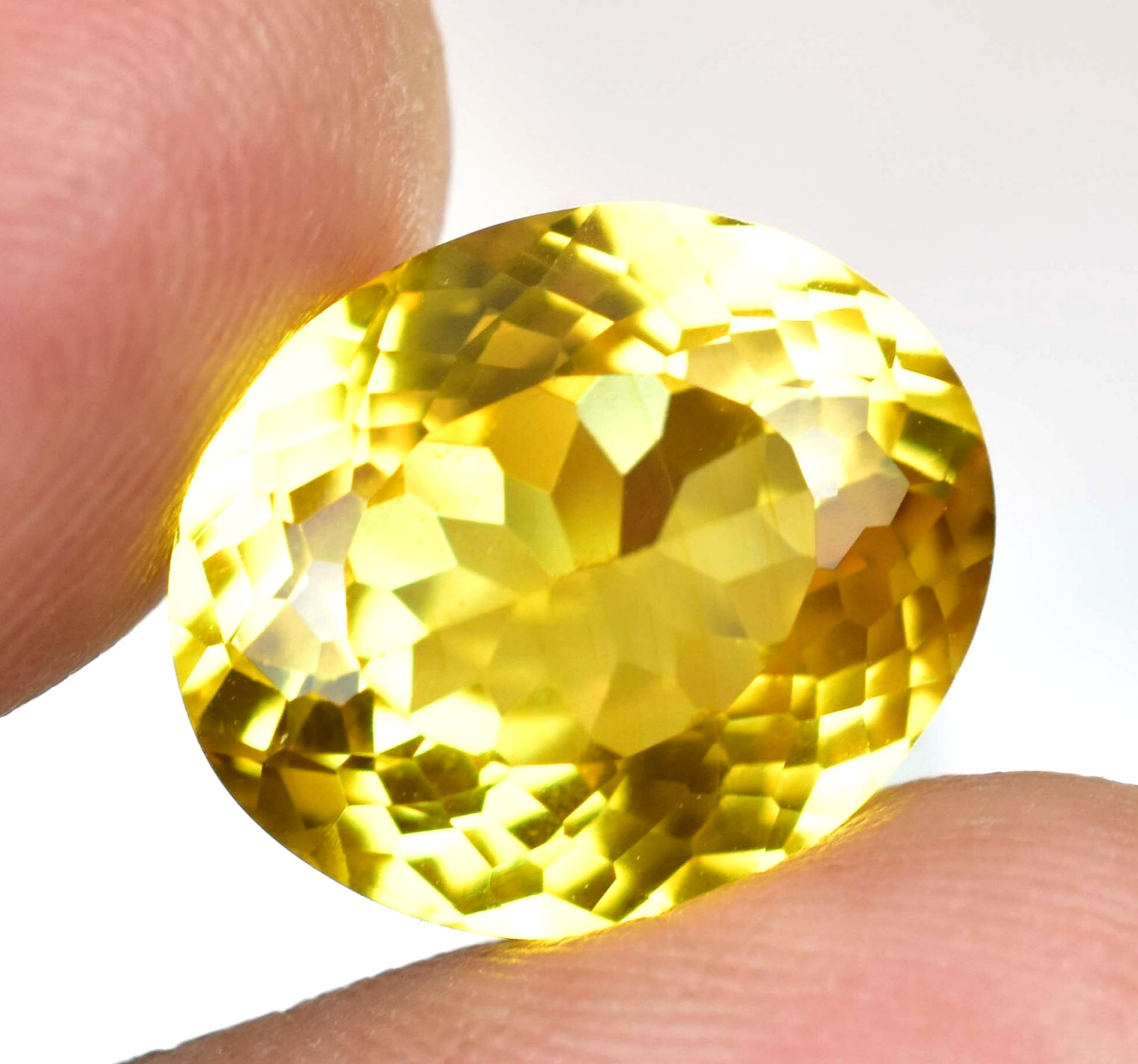 12.00 Ct Natural Ceylon Yellow Sapphire Flawless Oval Certified Loose Gemstone
