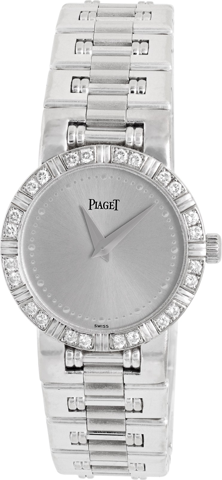 Piaget Dancer 80564K81 18k White Gold Silver dial 23mm Quartz watch