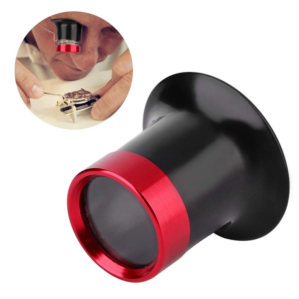 10X Jewelry Loupe Magnifier Watch Eye Loop Pocket Lens Aluminum Alloy Tool