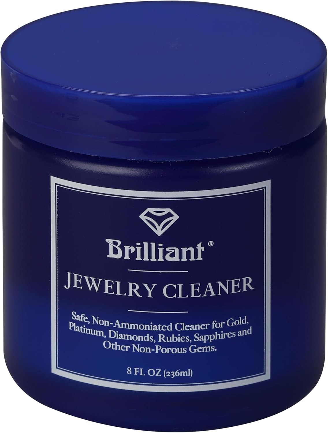 Ultimate 8oz Jewelry Cleaner: Safe, Non-Toxic Liquid for All Non-Porous Gems