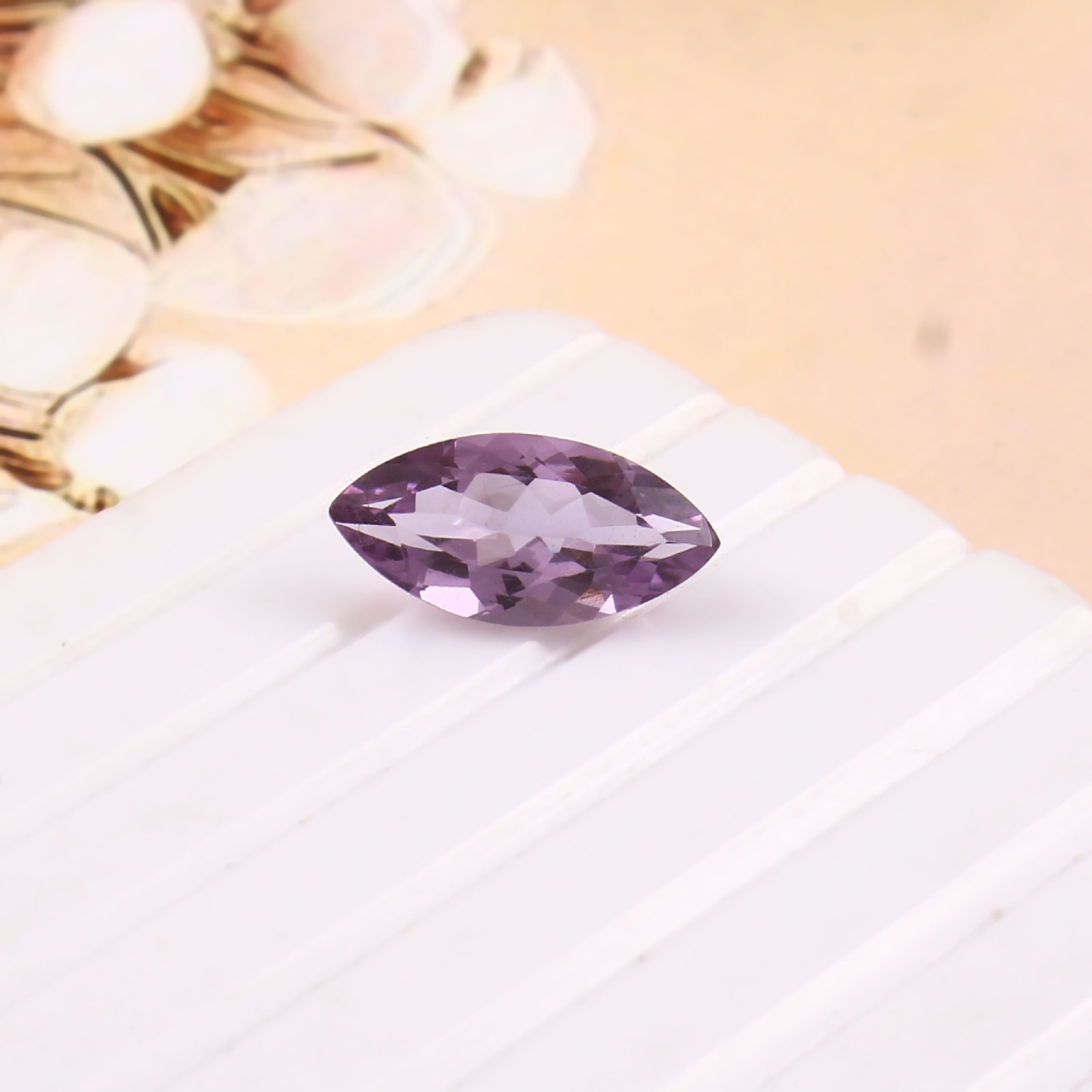 Certified 100% Natural Brazilian Amethyst Marquise Loose Gemstone Cut 1.55 CT