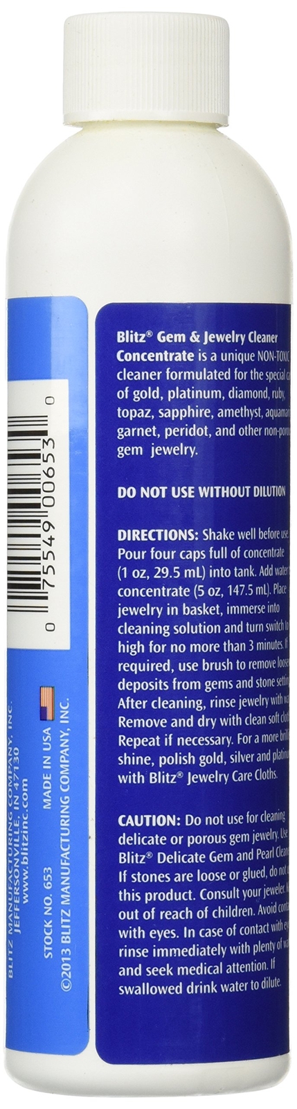653 Gem & Jewelry Non-Toxic Cleaner Concentrate for use in Cleaning Machines …