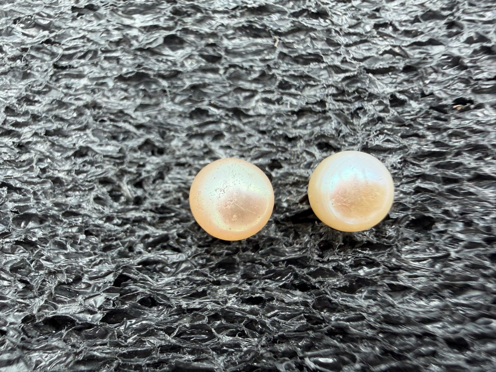0.65g Vintage Sterling Silver 925 Earrings Round Bead Design