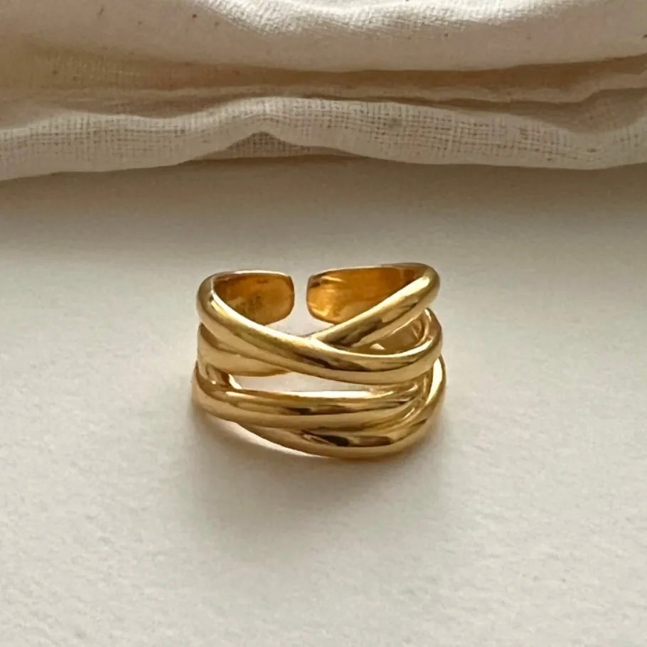925 Sterling Silver Couple Ring Women Men Minimalist Adjustable Band Jewelry