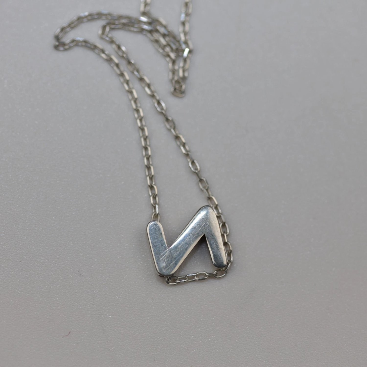 Sterling Silver Initial Z Pendant Necklace 18 Inch Cable Chain 925 Minimalist