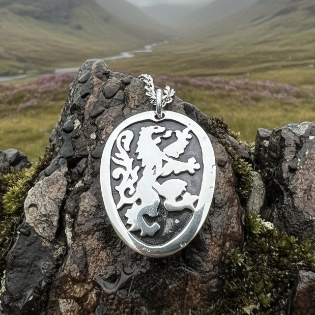 Lion of Scotland Necklace Handmade in Scotland Pewter