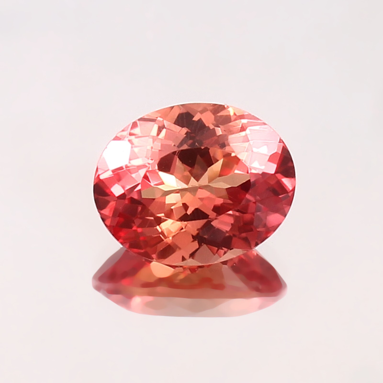 Wonderfull Natural Ceylon Padparadscha Sapphire Loose Oval Gemstone Cut 9×7 MM