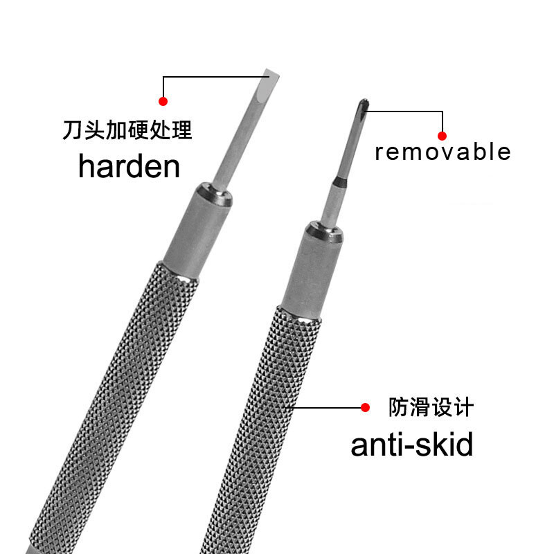 0.6mm-2.5mm Flat Cross Small Screwdriver Stainless Steel Phone Watch Repair Tool