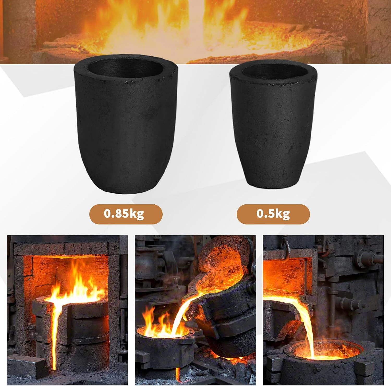 14 Pcs Graphite Torch Melting Casting Kit Includes 5-In-1 Ingot Mold 1 Quartz Cr
