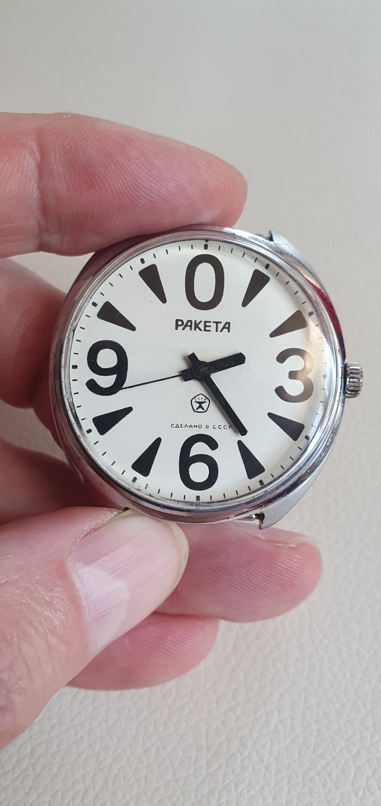 Vintage RAKETA BIG ZERO 2609.HA USSR Made Original Watch