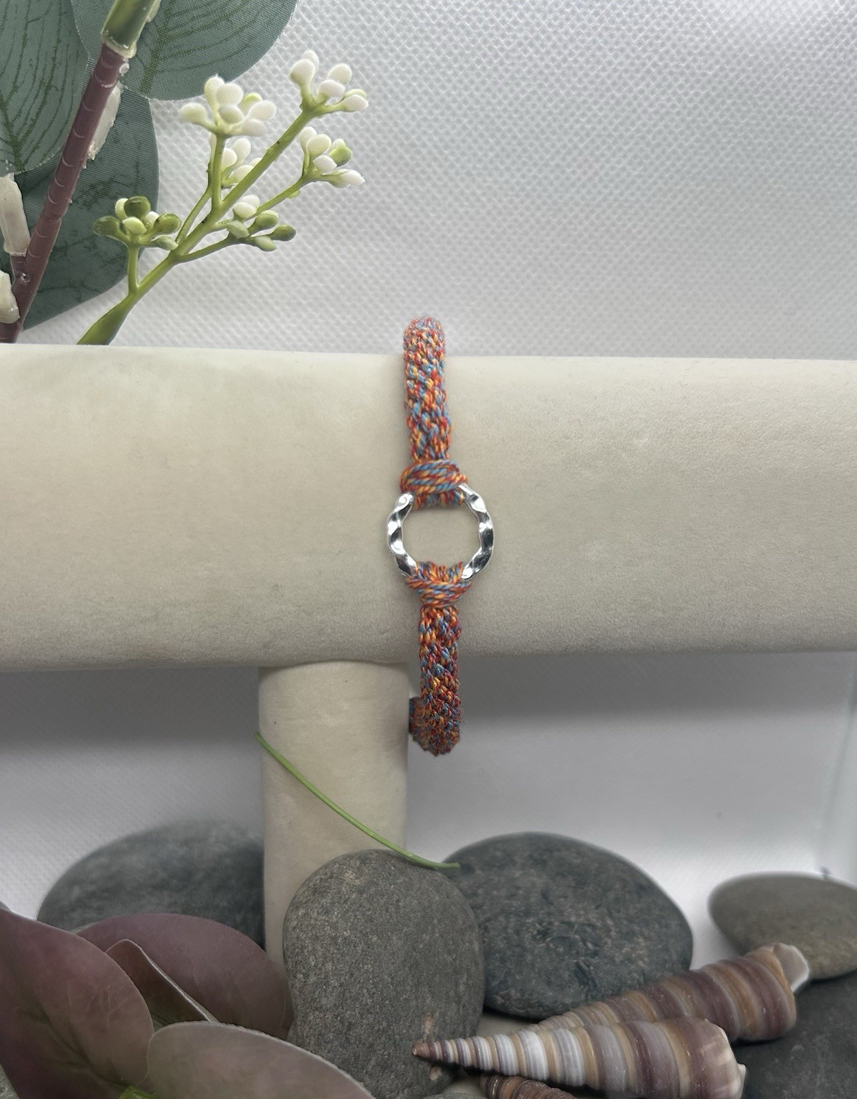 Braided Macrame Bracelet with Clasp fastener, 17.5cm in length, perfect gift!