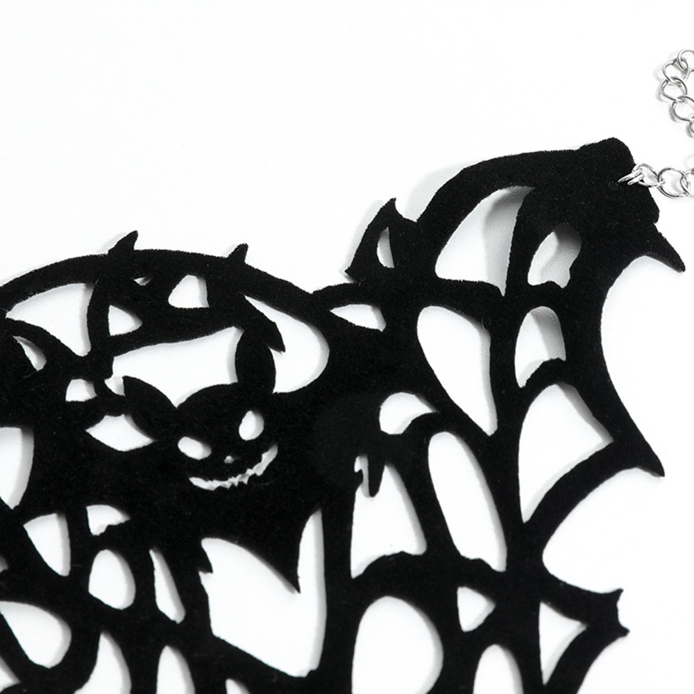 Halloween Spider Web Hand Bracelet Gothic Dark Style Party Jewelry 1Pc